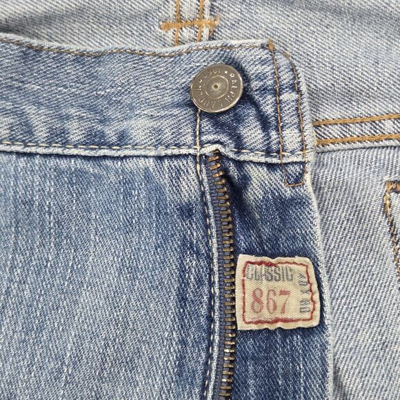 Polo Ralph Lauren Mens Denim Blue Jeans 40Wx30L Straight  Leg Medium Wash Mexico - Picture 11 of 15